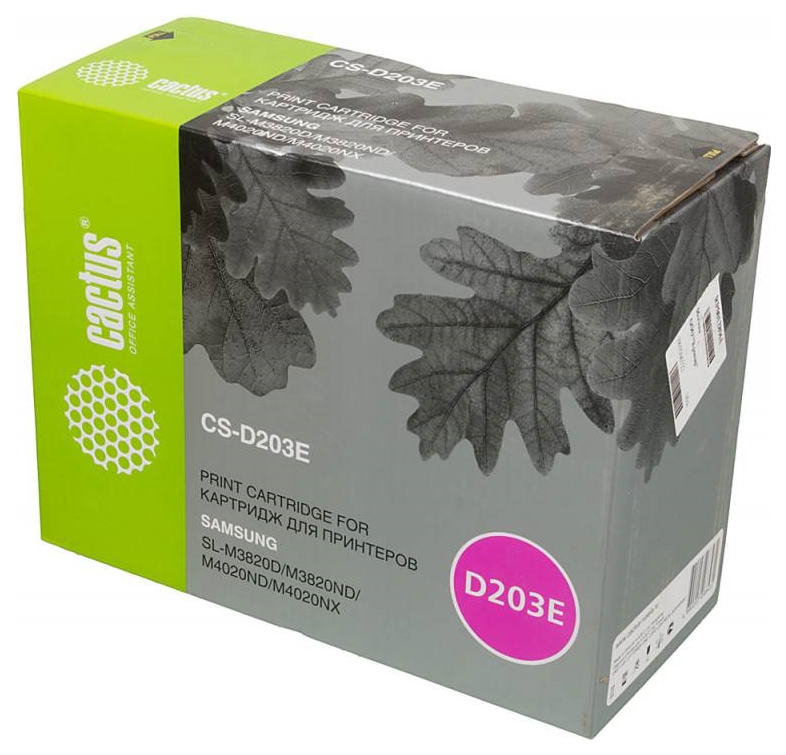 Картридж лазерный Cactus CS-D203E MLT-D203E черный (10000стр.) для Samsung SL-M3820D/M3820ND/M4020ND/M4020NX