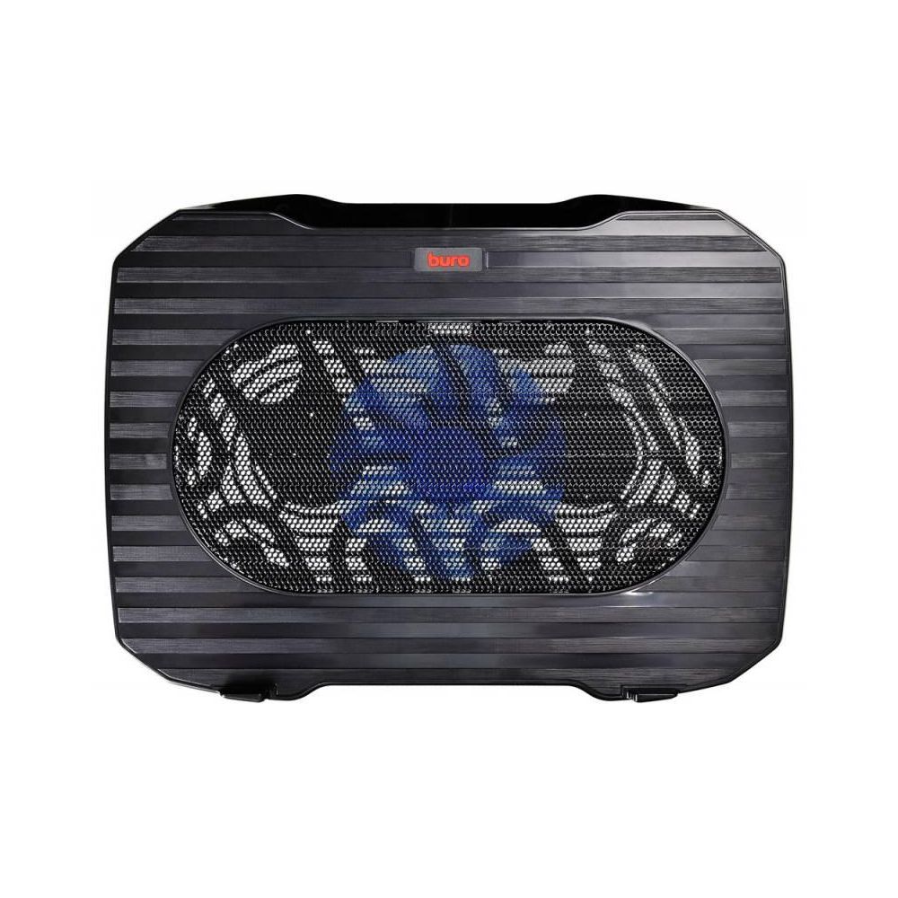 Подставка для ноутбука Buro BU-LCP156-B114 15.6"357x265x33мм 1xUSB 1x 140ммFAN 345г металлическая сетка/пластик черный