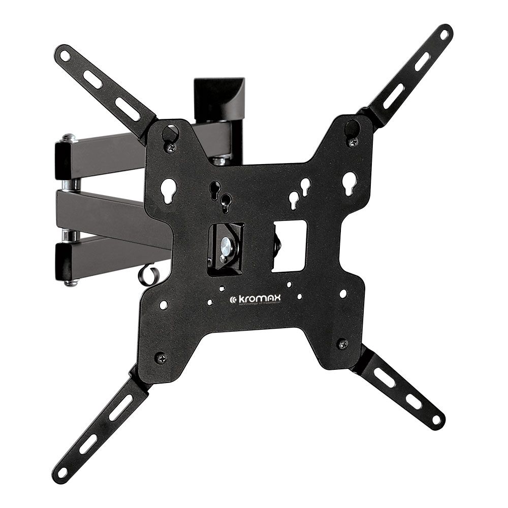 Кронштейн для телевизора Kromax OPTIMA-408 черный 22"-65" макс.30кг настенный поворотно-выдвижной и наклонный
