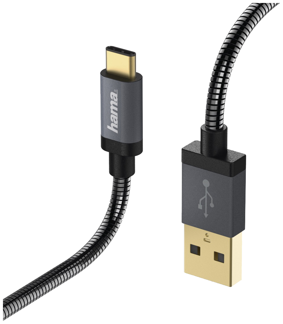 Кабель Hama 00173636 USB (m)-USB Type-C (m) 1.5м черный