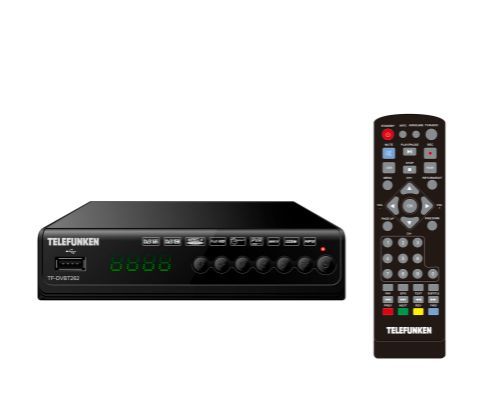 Ресивер DVB-T2 Telefunken TF-DVBT262 черный