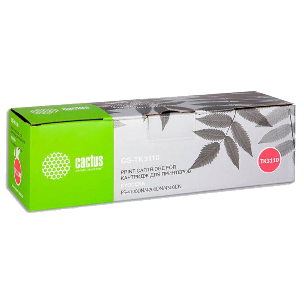Картридж лазерный Cactus CS-TK3110 TK-3110 черный (15500стр.) для Kyocera Ecosys FS-4100DN/4200DN/4300DN