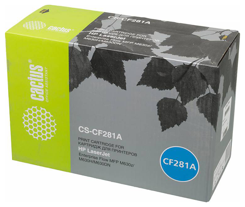 Картридж лазерный Cactus CS-CF281A CF281A черный (10500стр.) для HP LJ Enterprise M630/M604n/M605n/M606dn