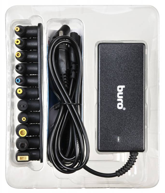Блок питания Buro BUM-0054B65 автоматический 65W 18.5V-20V 11-connectors 4A от бытовой электросети LED индикатор