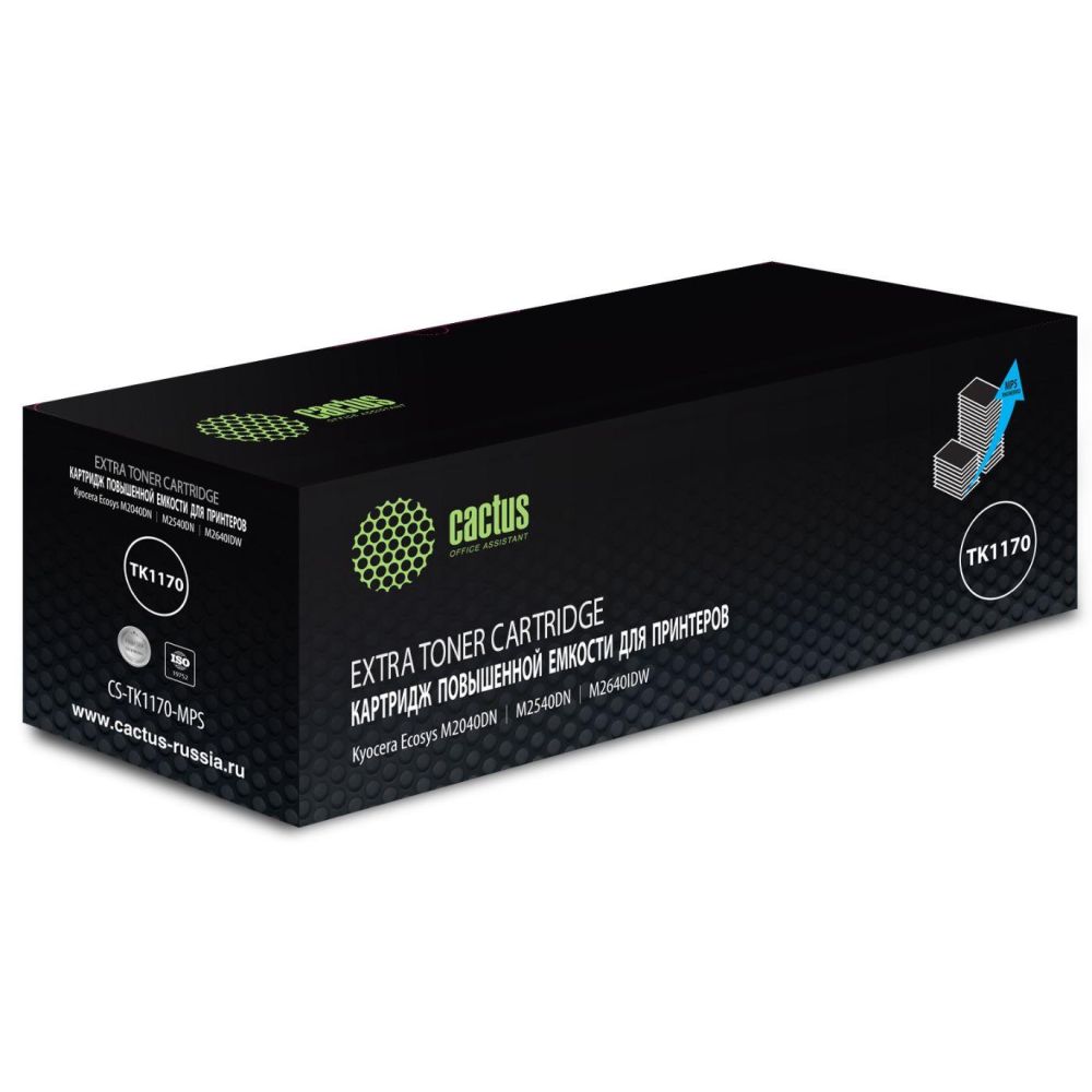Картридж лазерный Cactus CS-TK1170-MPS TK-1170 черный (12000стр.) для Kyocera Ecosys M2040dn/ M2540dn/M2640idw