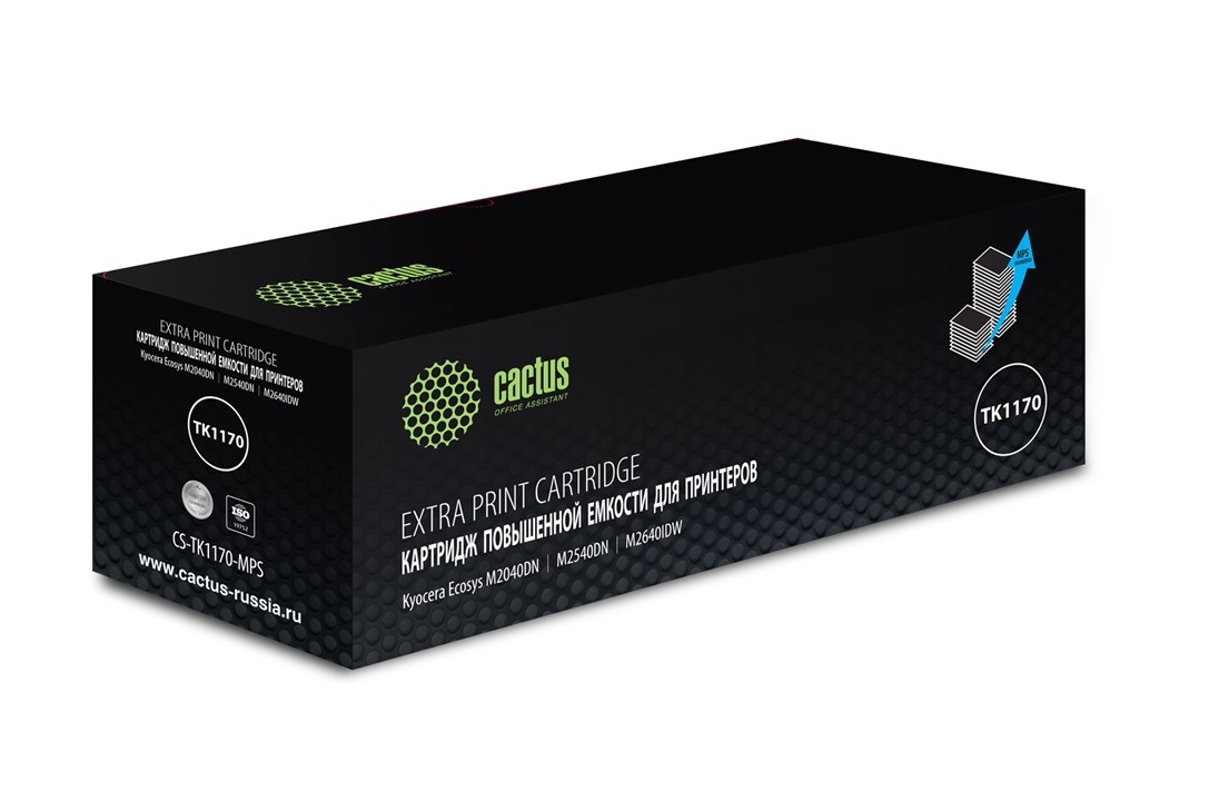 Картридж лазерный Cactus CS-TK1170-MPS TK-1170 черный (12000стр.) для Kyocera Ecosys M2040dn/ M2540dn/M2640idw