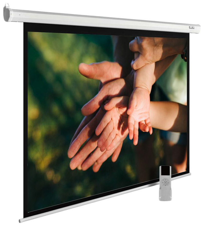 Экран Cactus 280x280см MotoExpert CS-PSME-280x280-WT 1:1 настенно-потолочный рулонный белый (моторизованный привод)