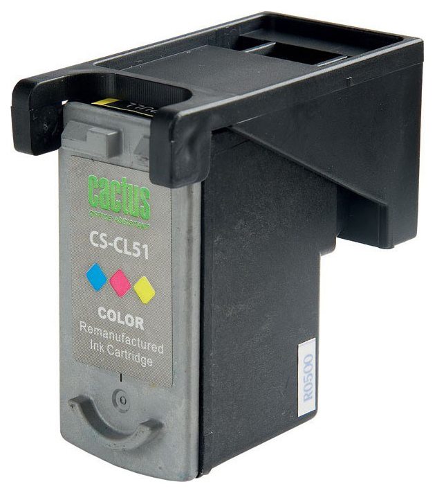 Картридж струйный Cactus CS-CL51 CL-51 голубой/пурпурный/желтый (18мл) для Canon Pixma MP150/MP160/MP170/MP180/MP450/MP460/iP2200/iP6210/iP6220/iP6220D/iP6310/iP6310D/MX300/MX310