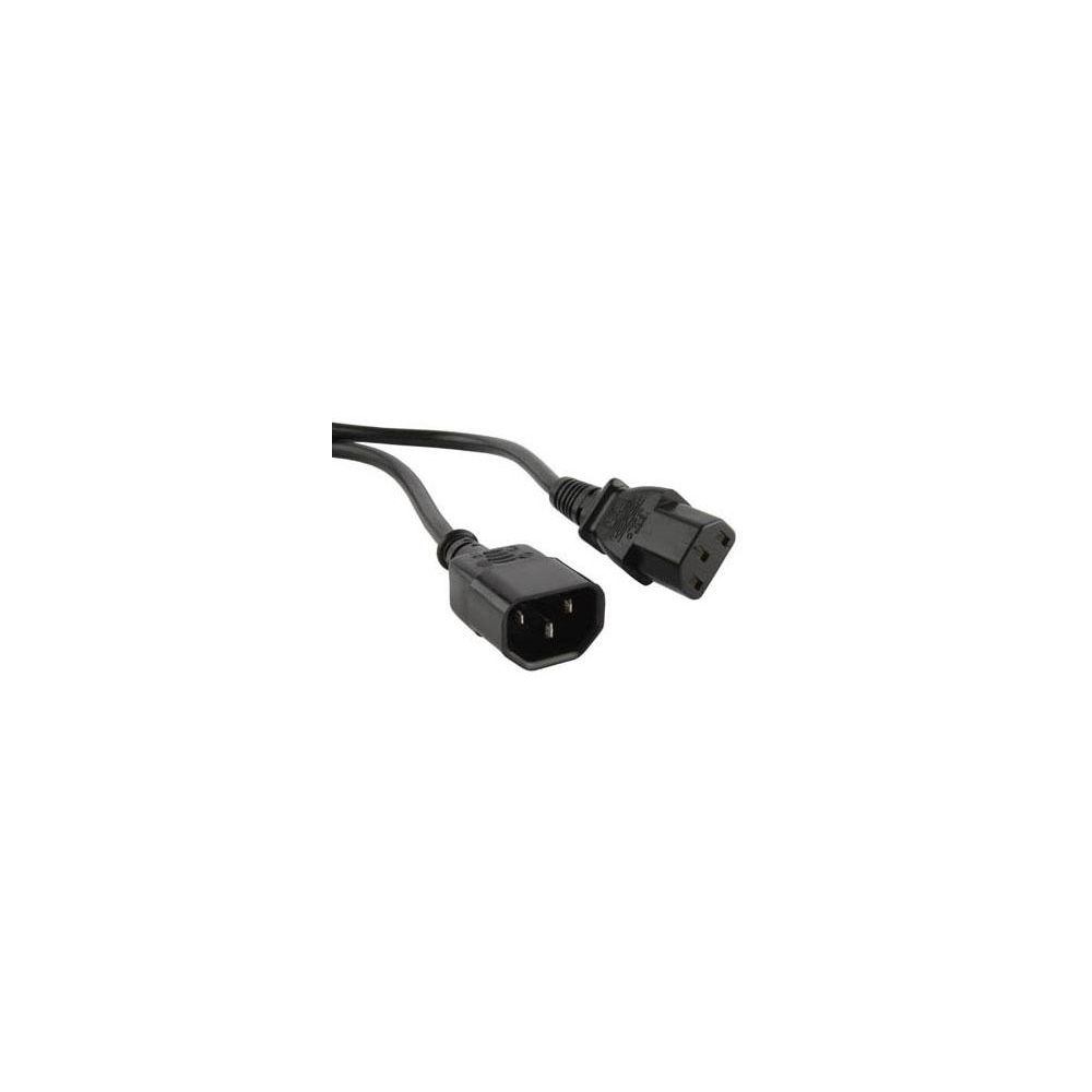 Шнур питания Hyperline PWC-IEC13-IEC14-3.0-BK C13-С14 проводник.:3x1.0мм2 3м 230В 10А (упак.:1шт) черный
