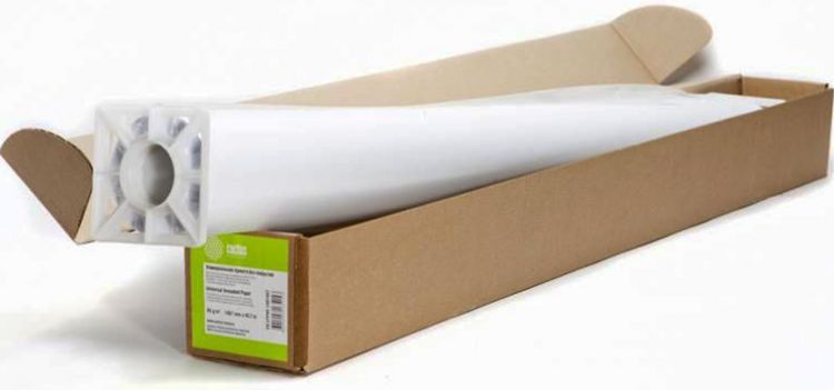Холст Cactus CS-MC400-106715 42"(A0+) 1067мм-15м/400г/м2/белый хлопок для струйной печати втулка:50.8мм (2")