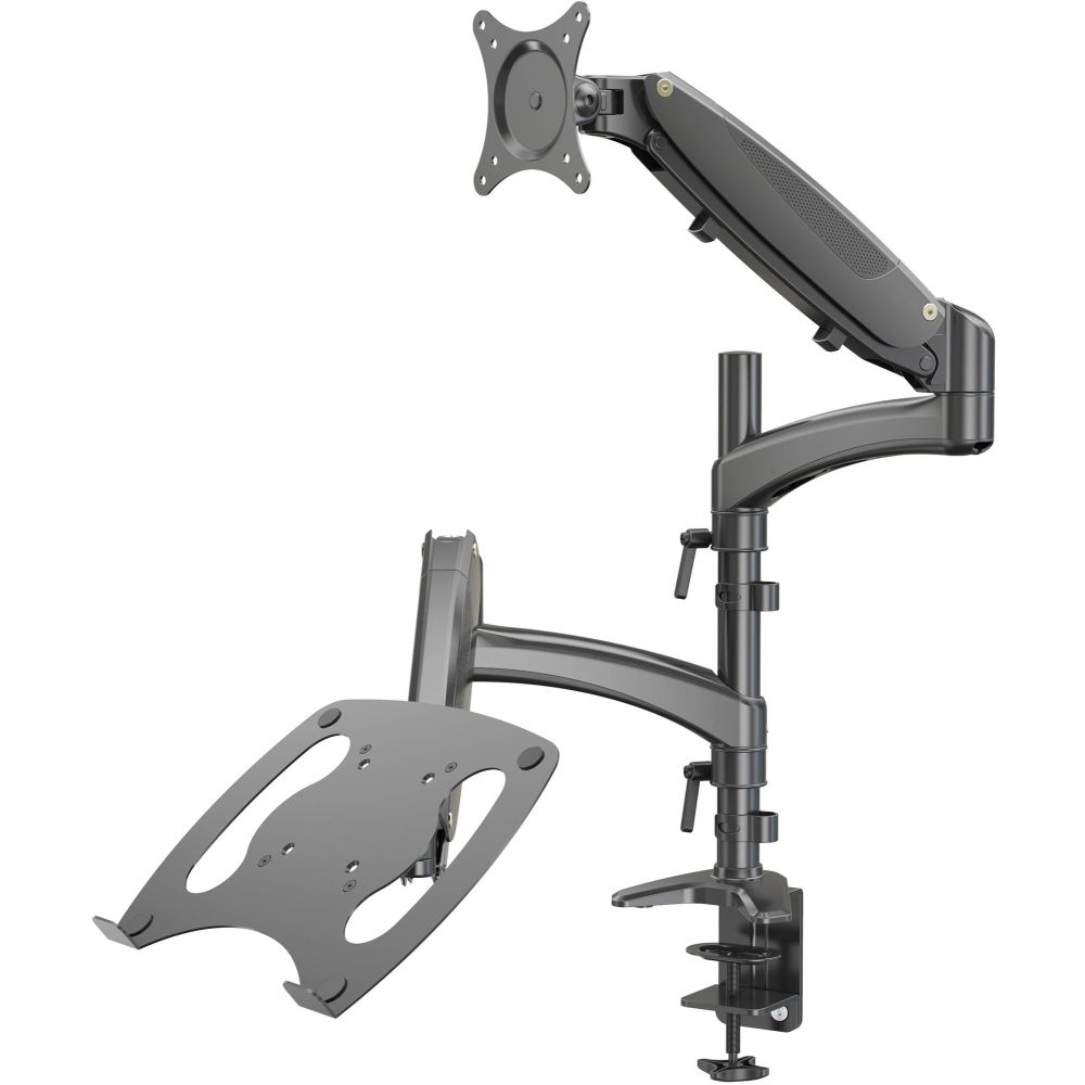 Кронштейн для монитора/ноутбука Cactus CS-VM-LH08-BK черный 13"-27" макс.8кг настольный поворот и наклон