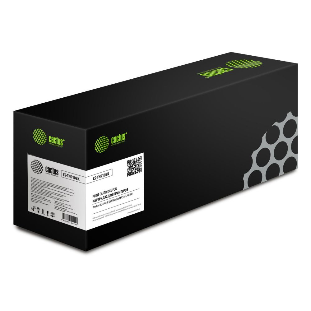 Картридж лазерный Cactus CS-TN910BK TN-910BK черный (9000стр.) для Brother HL-L9310CDW/Brother MFC-L9570CDW