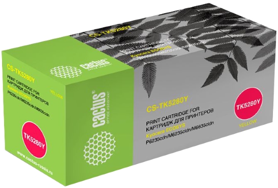 Картридж лазерный Cactus CS-TK5280Y TK-5280Y желтый (11000стр.) для Kyocera Ecosys P6235cdn/M6235cidn/M6635cidn
