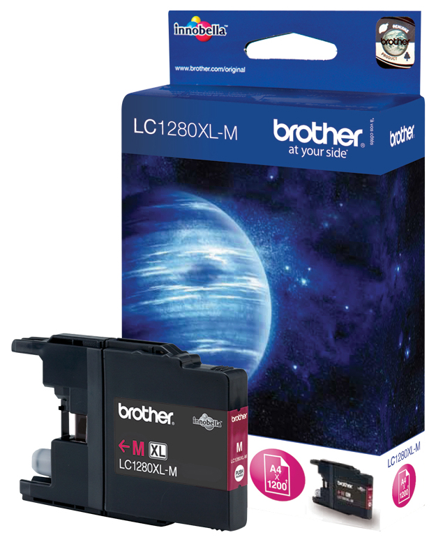 Картридж струйный Brother LC1280XLM пурпурный для Brother MFC-J6510DW/J69010DW