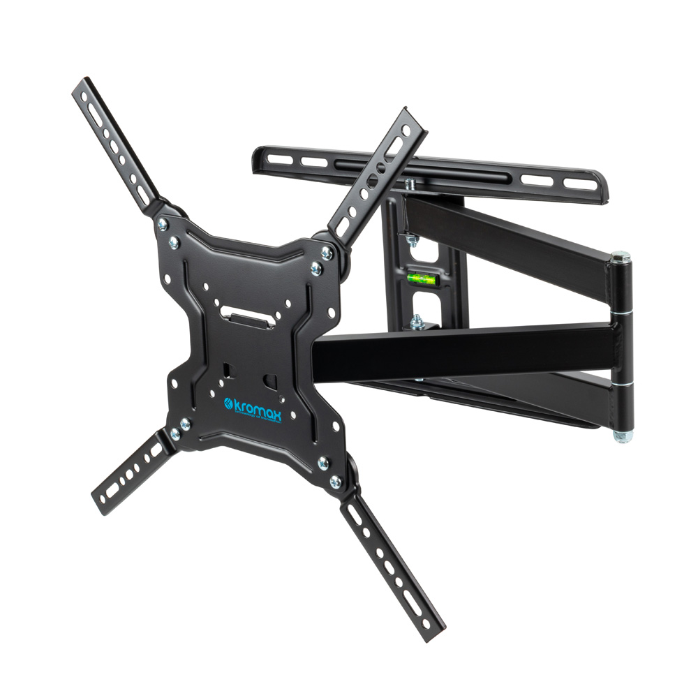 Кронштейн для телевизора Kromax DIX-19 черный 22"-65" макс.45кг настенный поворотно-выдвижной и наклонный