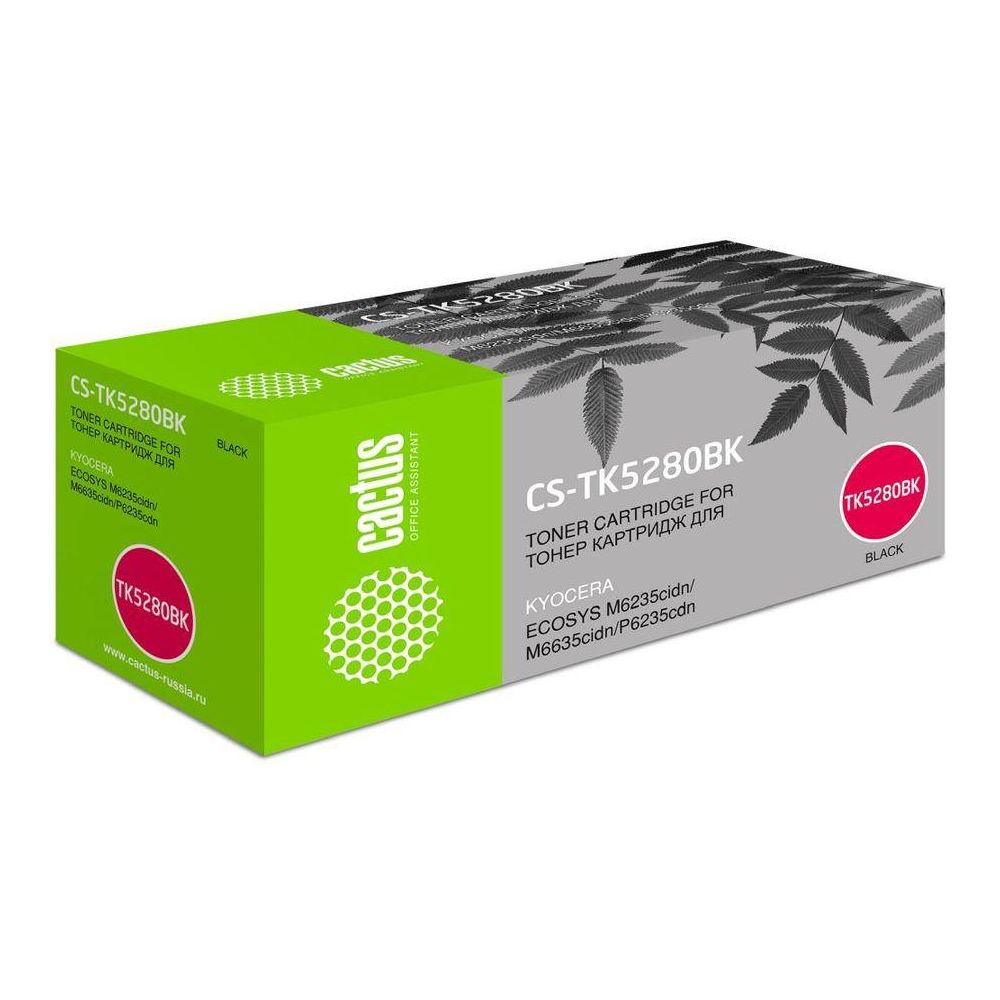 Картридж лазерный Cactus CS-TK5280BK TK-5280BK черный (13000стр.) для Kyocera Ecosys P6235cdn/M6235cidn/M6635cidn
