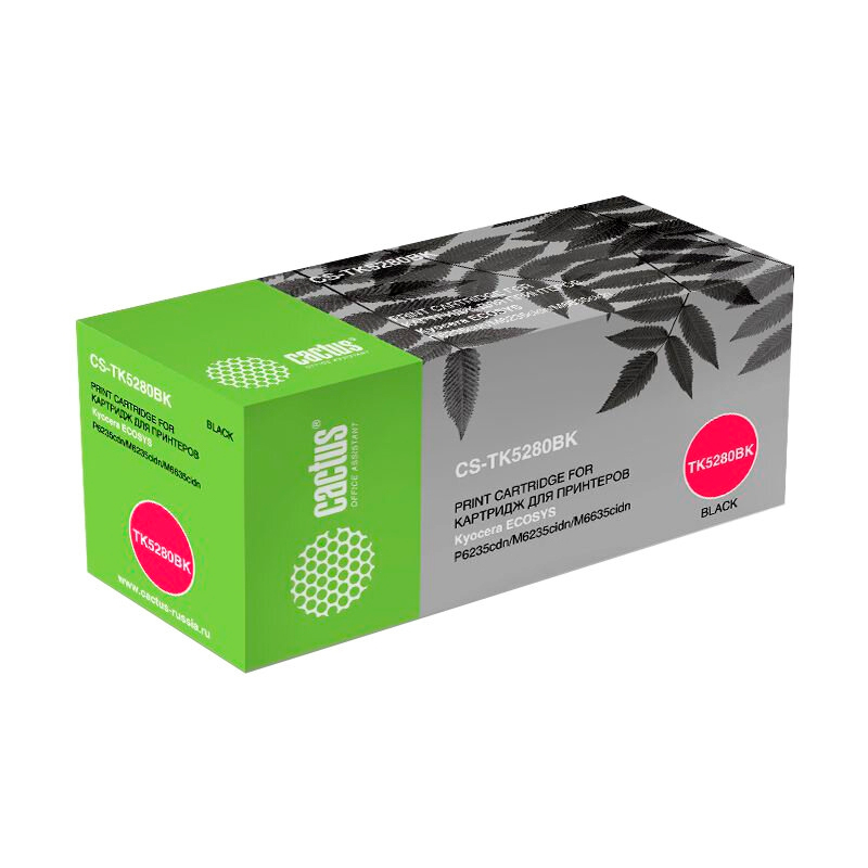 Картридж лазерный Cactus CS-TK5280BK TK-5280BK черный (13000стр.) для Kyocera Ecosys P6235cdn/M6235cidn/M6635cidn