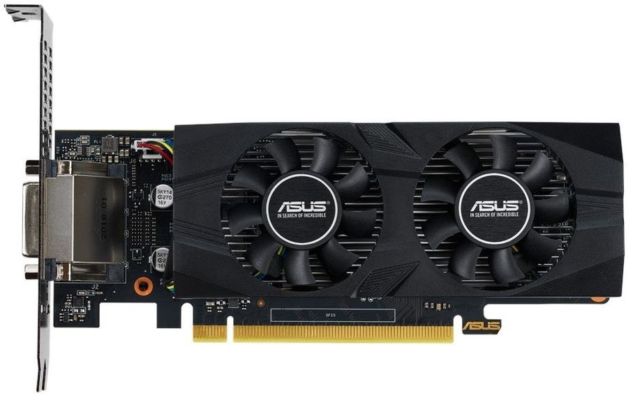 Видеокарта Asus PCI-E GTX1650-O4G-LP-BRK NVIDIA GeForce GTX 1650 4096Mb 128 GDDR5 1485/8002 DVIx1 HD