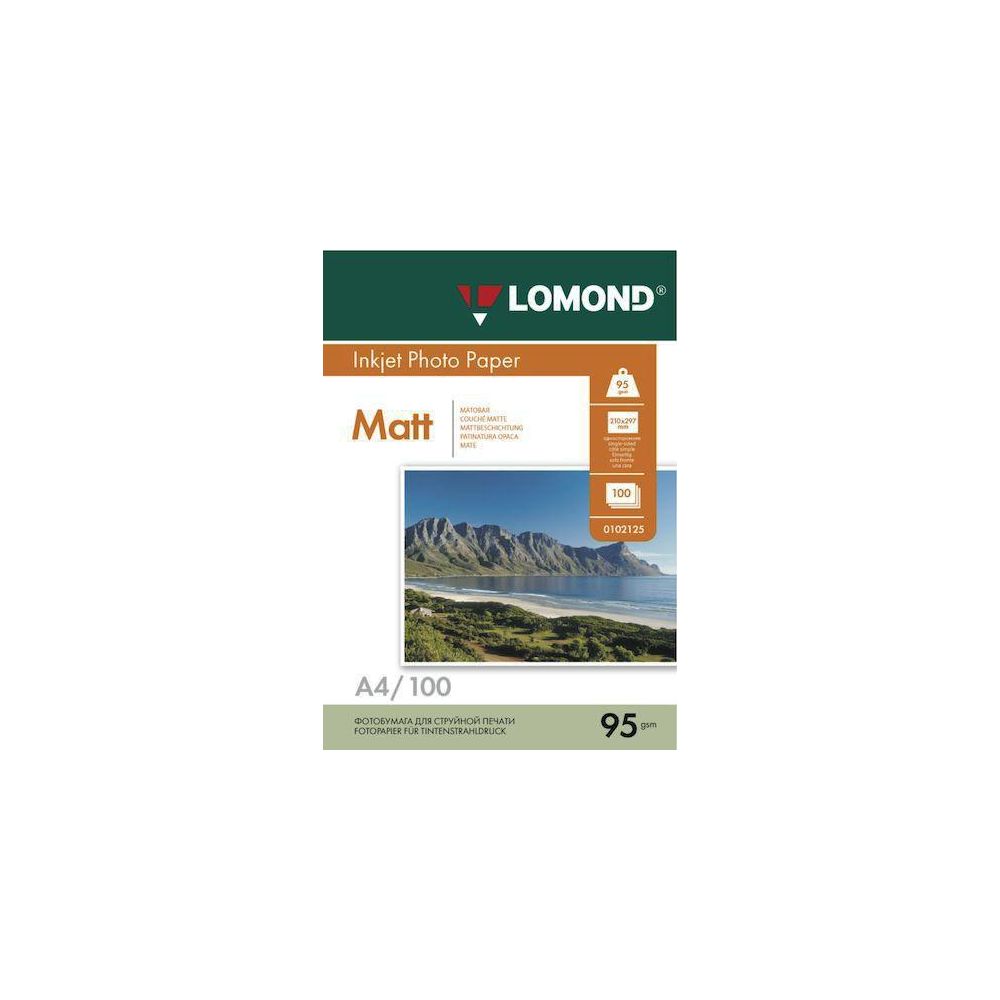 Фотобумага Lomond 0102129 A3/95г/м2/100л./белый матовое для струйной печати