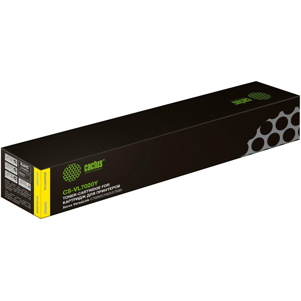 Картридж лазерный Cactus CS-VL7020Y 106R03746 желтый (16500стр.) для Xerox VersaLink C7020/C7025/C7030