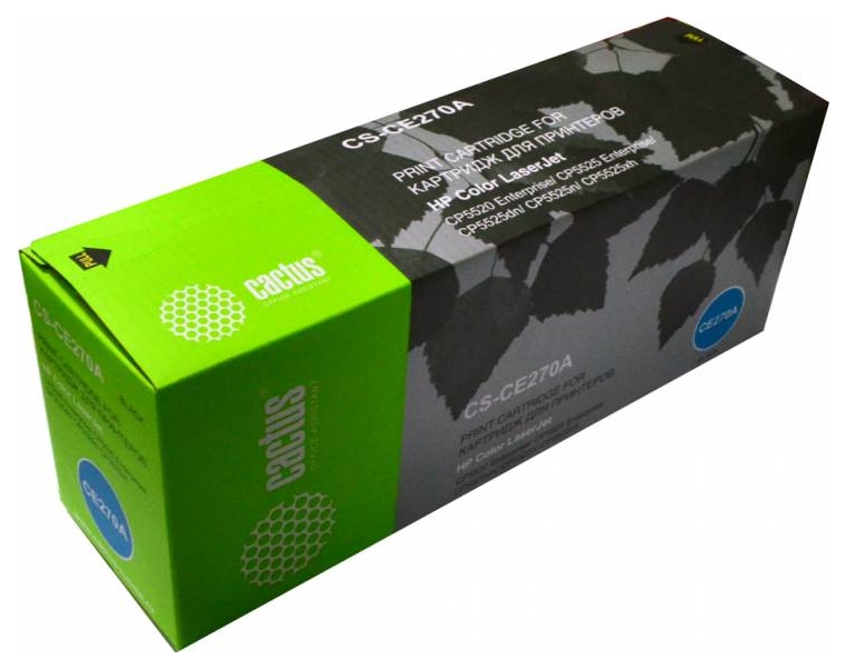 Картридж лазерный Cactus CS-CE270A CE270A черный (13000стр.) для HP LJ Ent CP5525