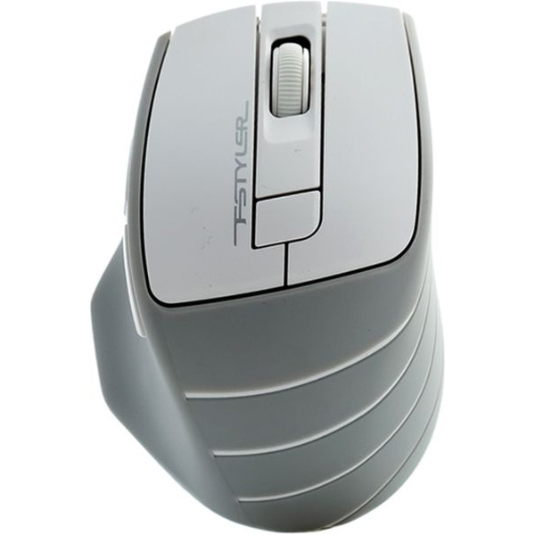 Мышь A4Tech Fstyler FG30S белый/серый оптическая (2000dpi) silent беспроводная USB (6but)