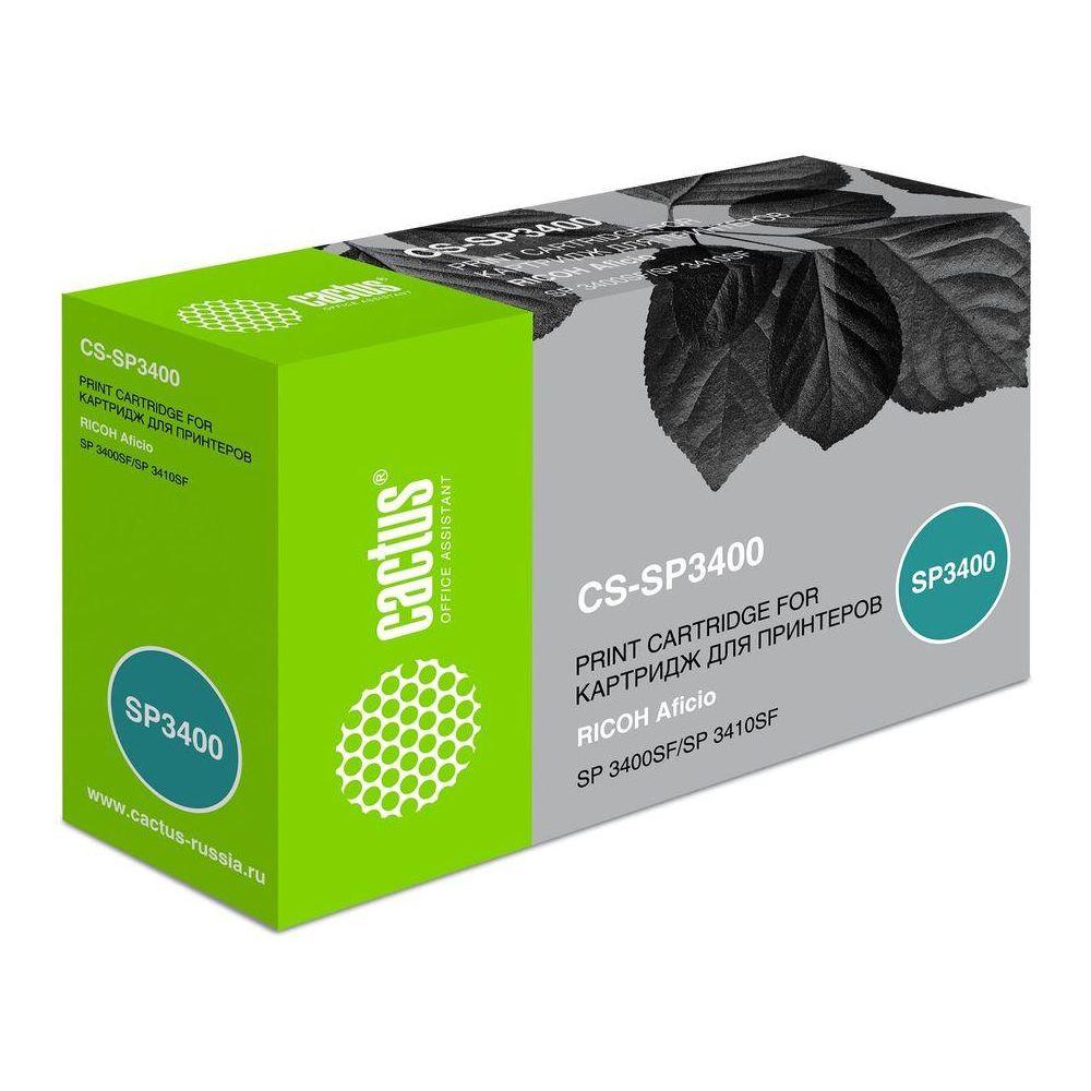 Картридж лазерный Cactus CS-SP3400 407648 черный (5000стр.) для Ricoh Aficio SP 3400/3410/3410dn;SP 3510/3510dn