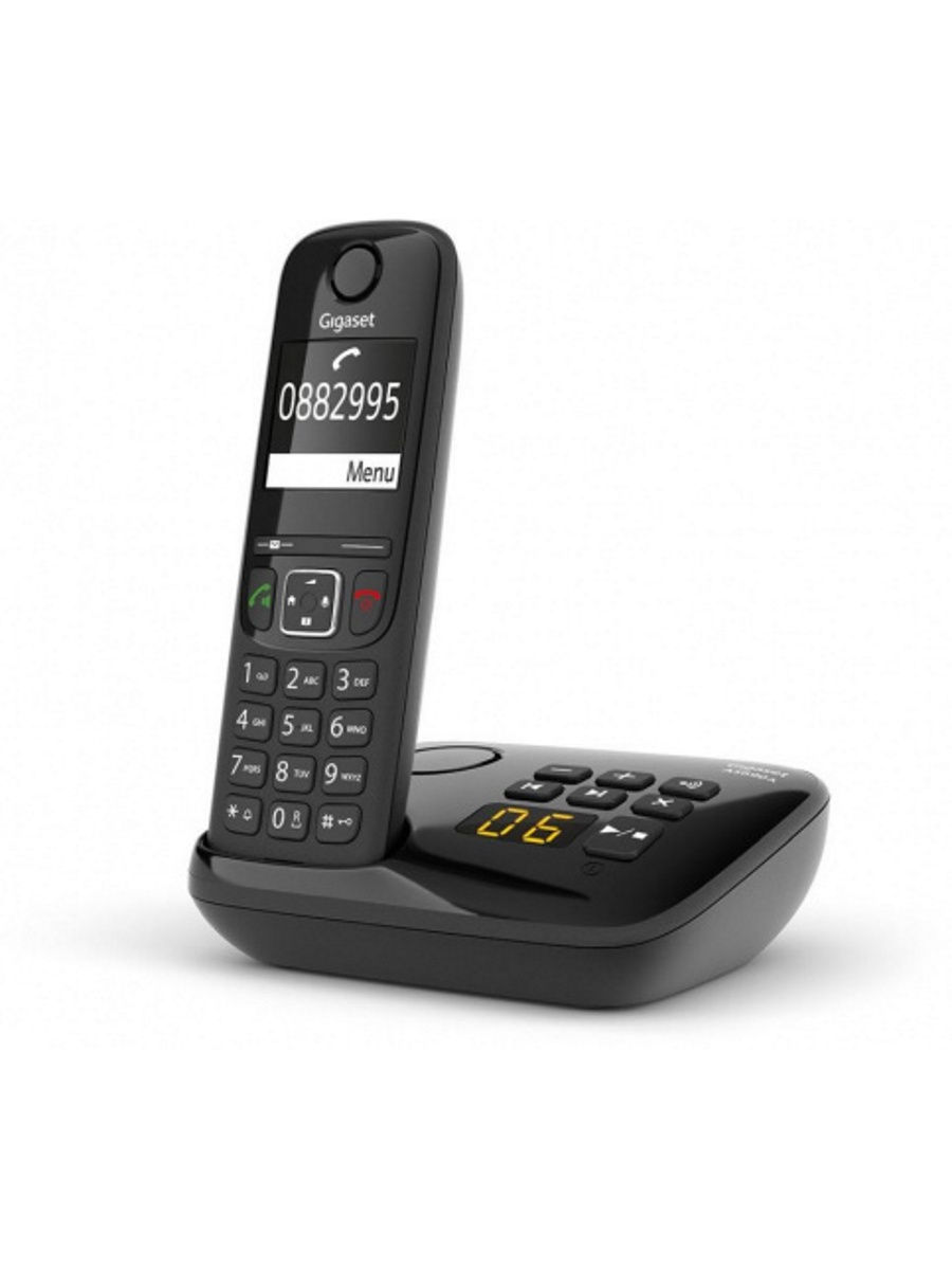Р/Телефон Dect Gigaset AS690A RUS черный автооветчик АОН