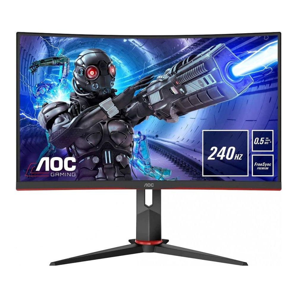 27" Монитор AOC Gaming C27G2ZE черный/красный VA LED 0.5ms 16:9 HDMI матовая 300cd 178гр/178гр 1920x