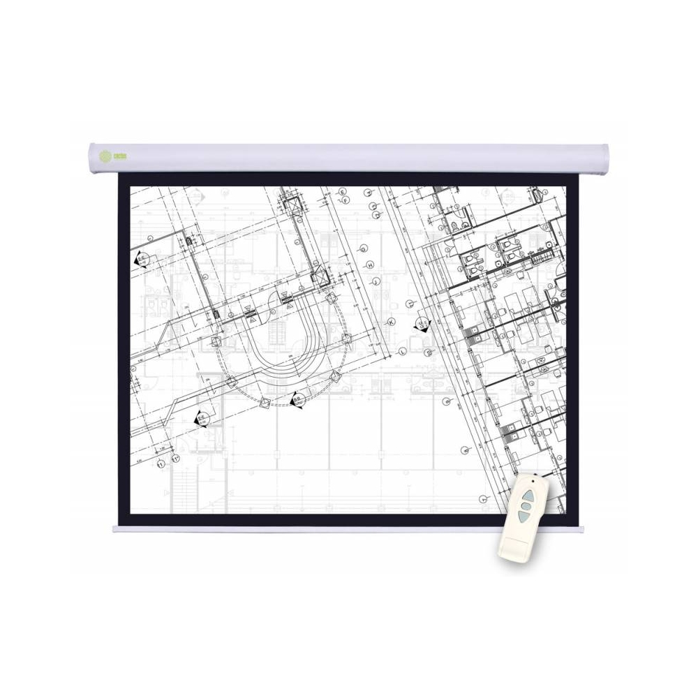 Экран Cactus 180x180см Motoscreen CS-PSM-180x180 1:1 настенно-потолочный рулонный (моторизованный привод)