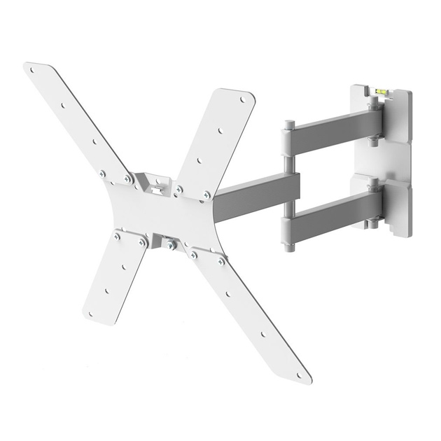 Кронштейн для телевизора Holder LCD-5566-W белый 32"-55" макс.45кг настенный поворотно-выдвижной и наклонный