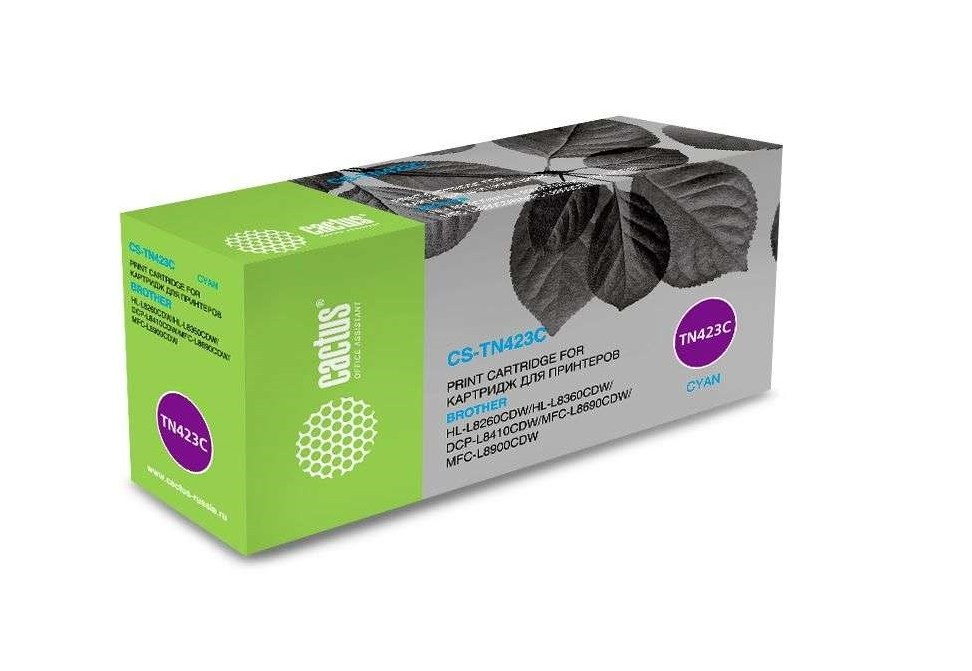 Картридж лазерный Cactus CS-TN423C TN-423C голубой (4000стр.) для Brother DCP L8410CDW/HL L8260CDW/MFC L8690CDW