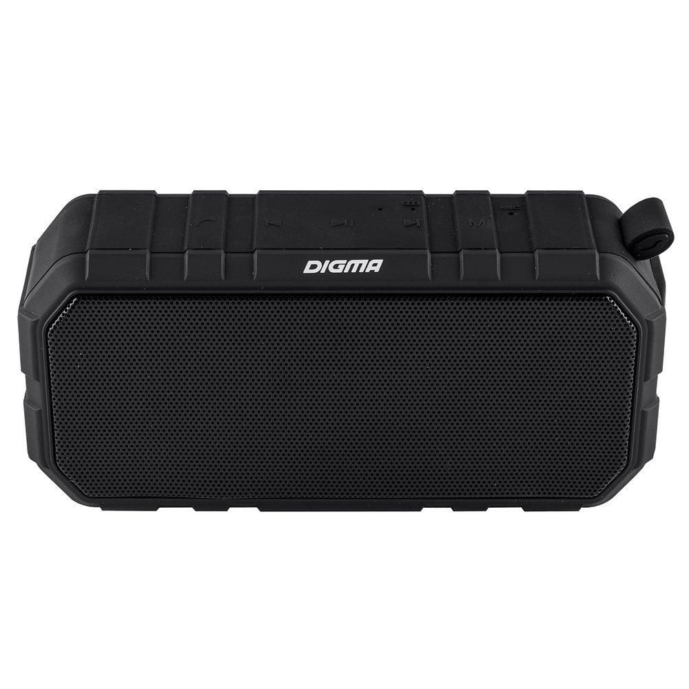 Колонка порт. Digma S-40 черный 10W 1.0 BT 2000mAh (SP4010B)