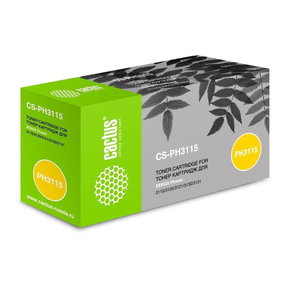 Картридж лазерный Cactus CS-PH3115 109R00725 черный (3000стр.) для Xerox Ph3115/3120/3121/3130/3131/3132