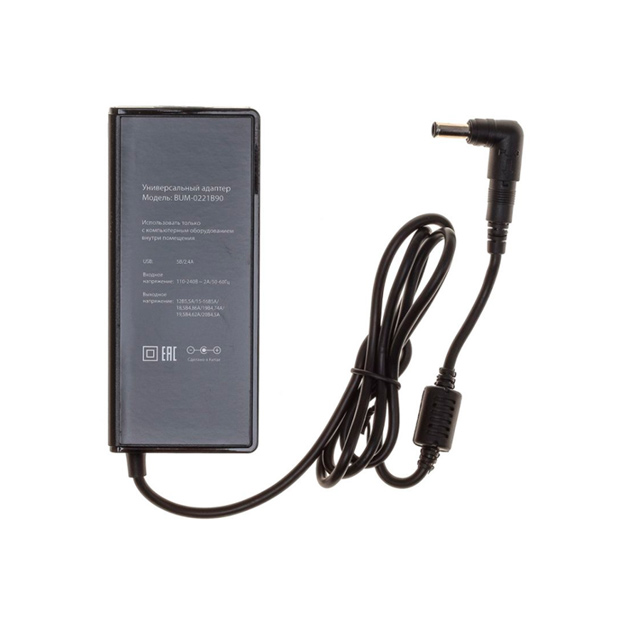 Блок питания Buro BUM-0221B90 автоматический 90W 18.5V-20V 11-connectors 4.5A 1xUSB 2.4A от бытовой электросети LED индикатор