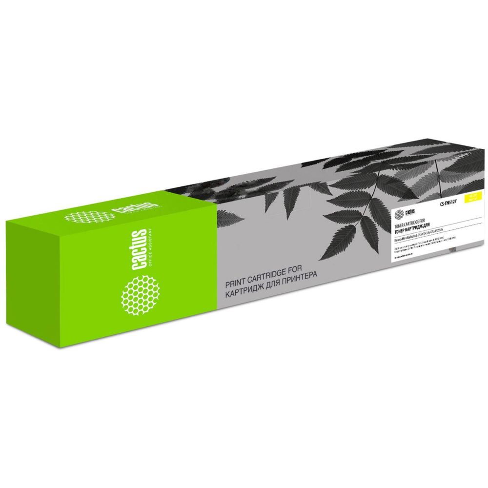 Картридж лазерный Cactus CS-TN512Y TN-512Y желтый (26000стр.) для Konica Minolta Minolta bizhub C454/C454e/C554/C554e