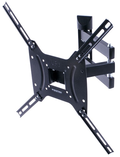 Кронштейн для телевизора Kromax DIX-24 черный 15"-55" макс.35кг настенный поворотно-выдвижной и наклонный