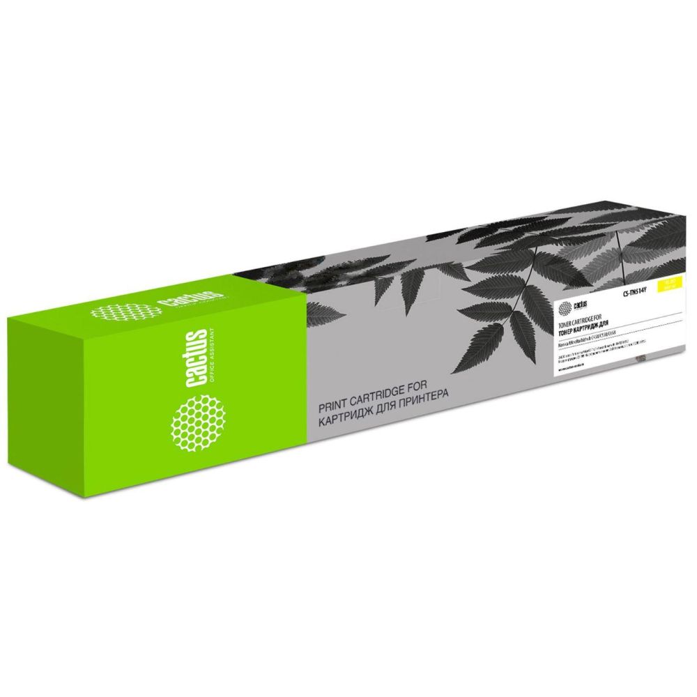 Картридж лазерный Cactus CS-TN514Y TN-514Y желтый (26000стр.) для Konica Minolta bizhub C458/C558/C658