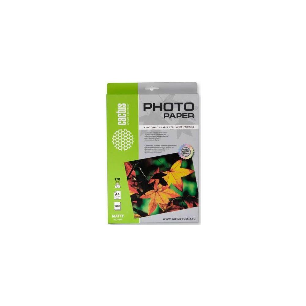 Фотобумага Cactus CS-MA4170100 A4/170г/м2/100л./белый матовое для струйной печати