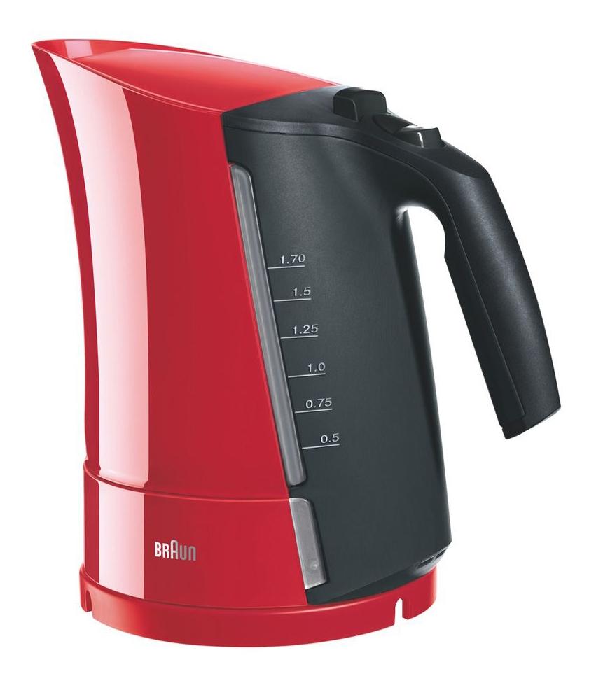 Чайник электрический Braun WK300 1.7л. 2280Вт красный (корпус: пластик)