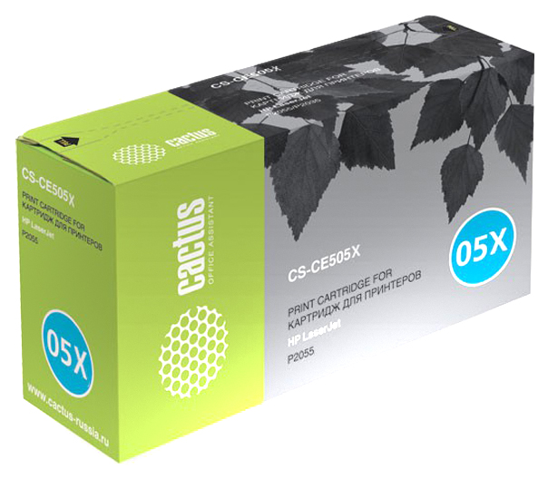 Картридж лазерный Cactus CS-CE505XS CE505X черный (6500стр.) для HP LaserJet P2050 LaserJet P2055 LaserJet P2055D LaserJet P2055DN LaserJet P2055X