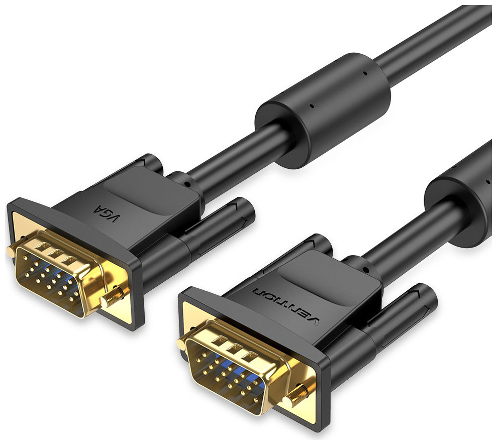 Кабель Vention VGA 15M/15M с 2 ферритовыми фильтрами - 3м