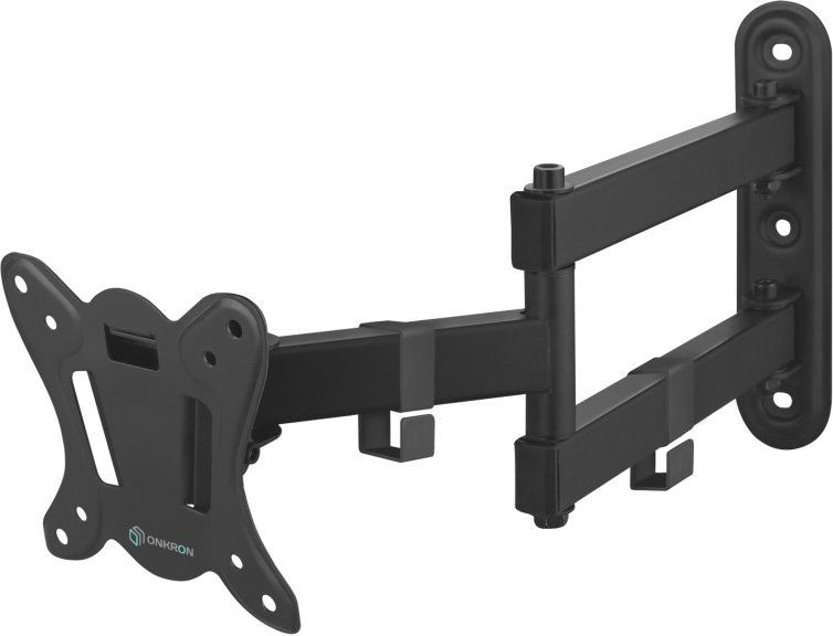 Кронштейн ONKRON R4 для телевизора 10"-32" наклонно-поворотный, чёрный