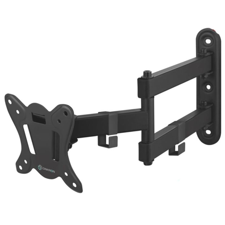 Кронштейн ONKRON R4 для телевизора 10"-32" наклонно-поворотный, чёрный