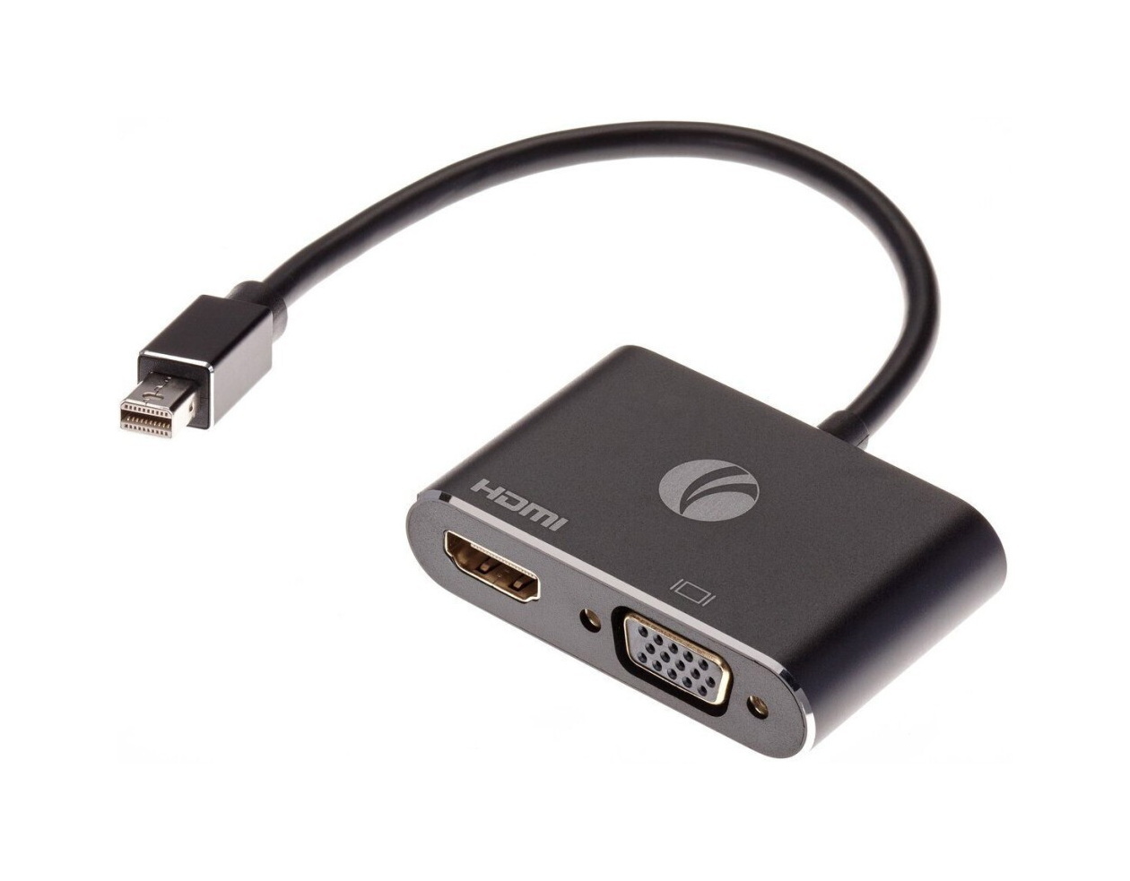 Кабель-переходник miniDisplayPort(M) ---> HDMI(F)+VGA(F)4K@30Hz VCOM Allum shell<CG646M-0.15>
