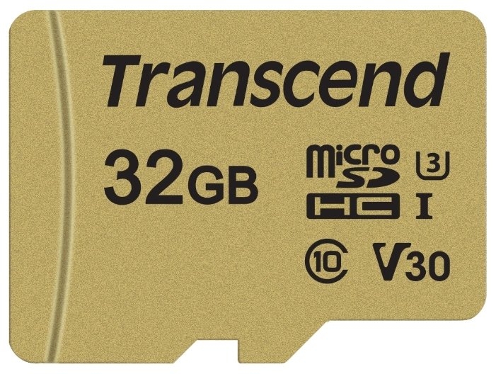 Флеш карта microSD 32GB Transcend microSDHC Class 10 UHS-1 U-3, V30, (SD адаптер), MLC