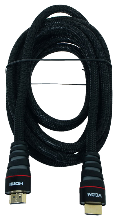 Кабель HDMI 19M/M ver. 2.0 черные коннекторы, 3m VCOM <CG526S-B-3M> Blister