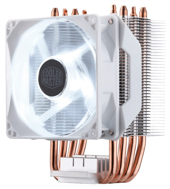 Кулер Cooler Master Hyper H410R White Edition, 600-2000 RPM, 100W, 4-pin, Full Socket Support