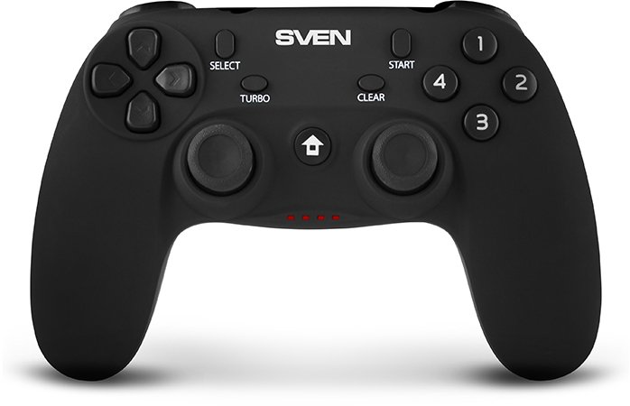 Беспроводной геймпад SVEN GC-3050 (13 кл. 2 мини-джойстика, D-pad, Soft Touch, PC/PS3/Xinput)