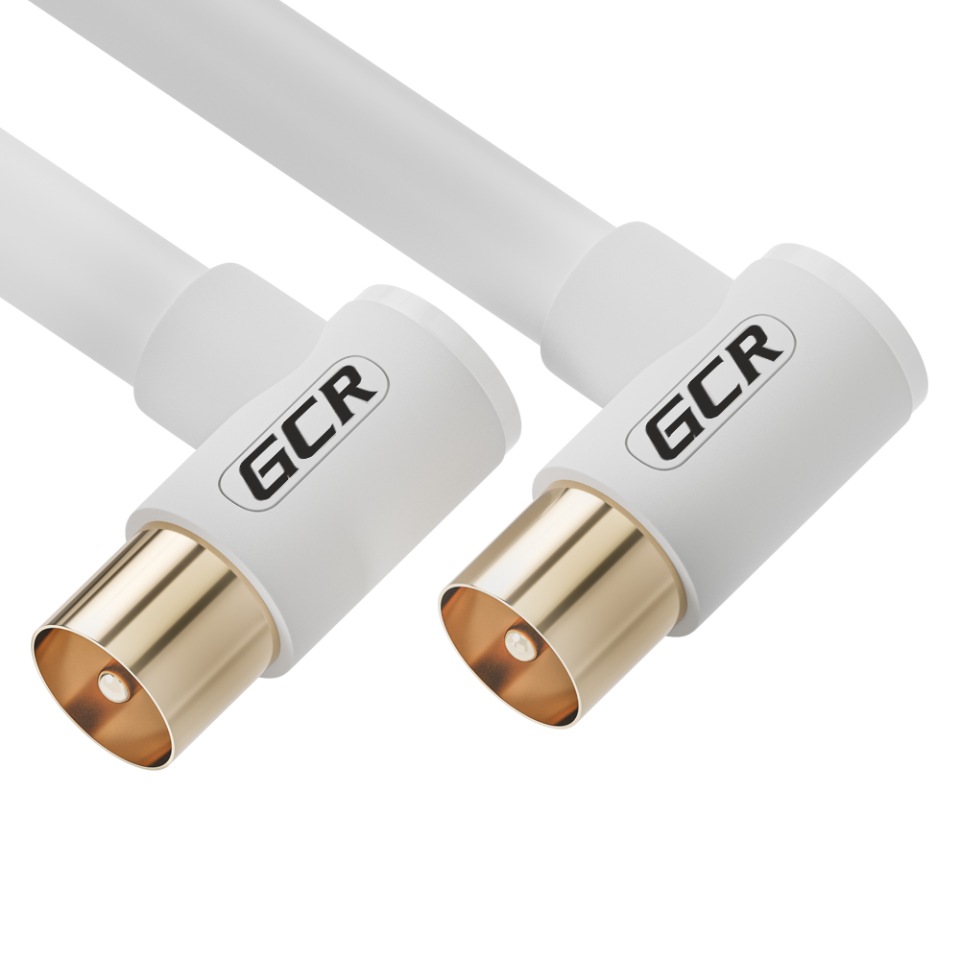 Кабель GCR 5.0m антенный (коаксиальный) TV M угловой / TV M угловой, GCR-52335